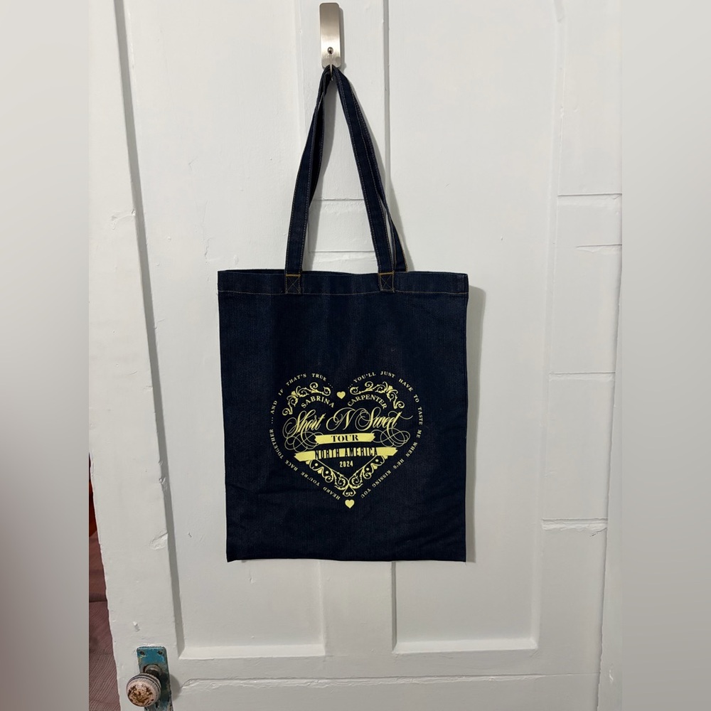 Sabrina Carpenter Short N' Sweet Tour denim tote bag new without tags